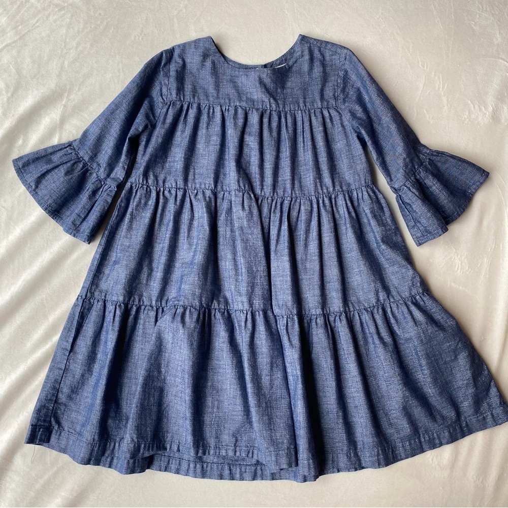 Gymboree Denim Blue Tiered Kids Dress